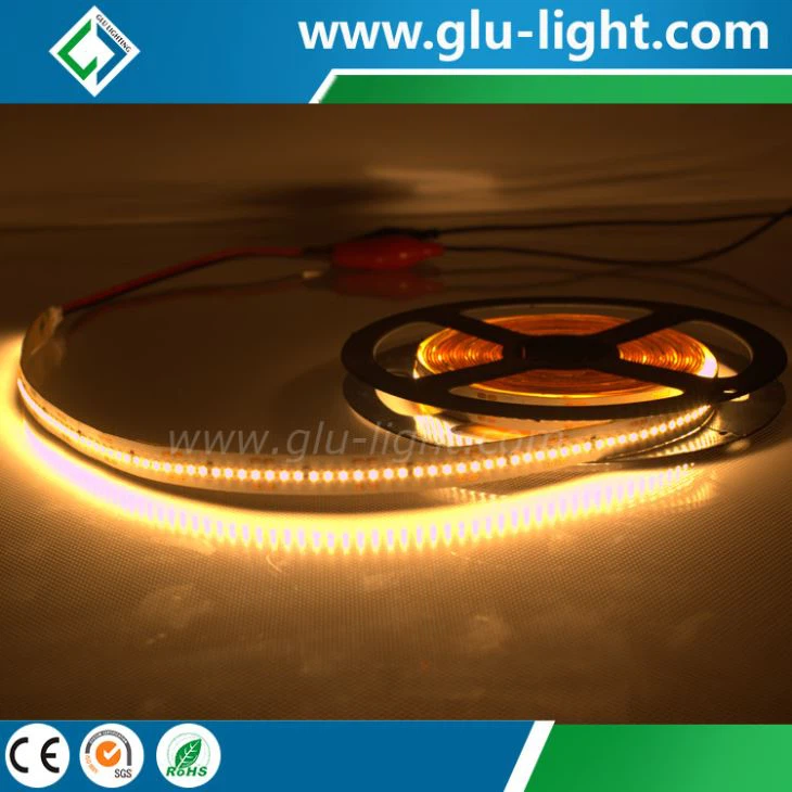 China supplier 24V single row 6mm Ra95 2216 flexible led strip 240 leds/m