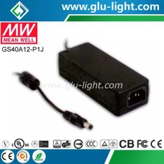 40W 12V AC-DC Meanwell Industrial Adapter GS40A12-P1J