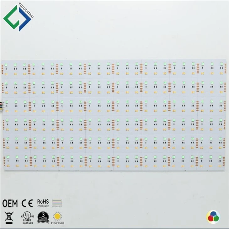 UL Listed 5050 RGB Ra95 2835 Hybrid CCT Tunable 24V RGB Chroma Led Sheet